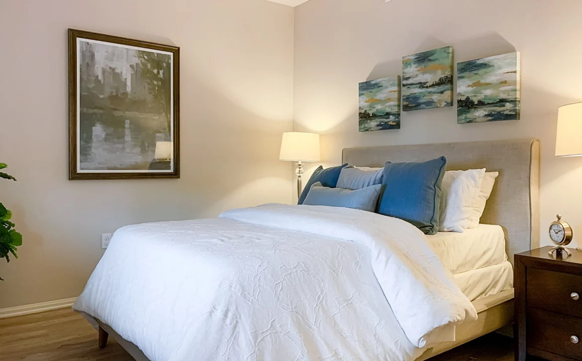 1 bedroom apartment interior at C+C Flats in Chula Vista, CA — spacious living area with modern finishes