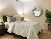 2 bedroom apartment interior at C+C Flats in Chula Vista, CA — spacious open-concept living and dining area with modern finishes