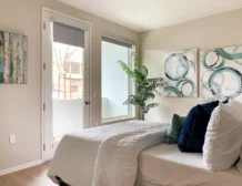 2 bedroom apartment interior at C+C Flats in Chula Vista, CA — spacious open-concept living and dining area with modern finishes